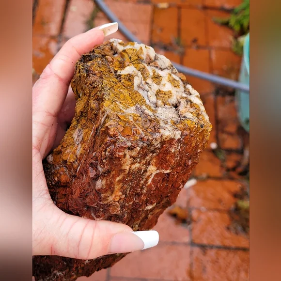 Natural Orange Red Purple Jasper Lapidary Rough Rock